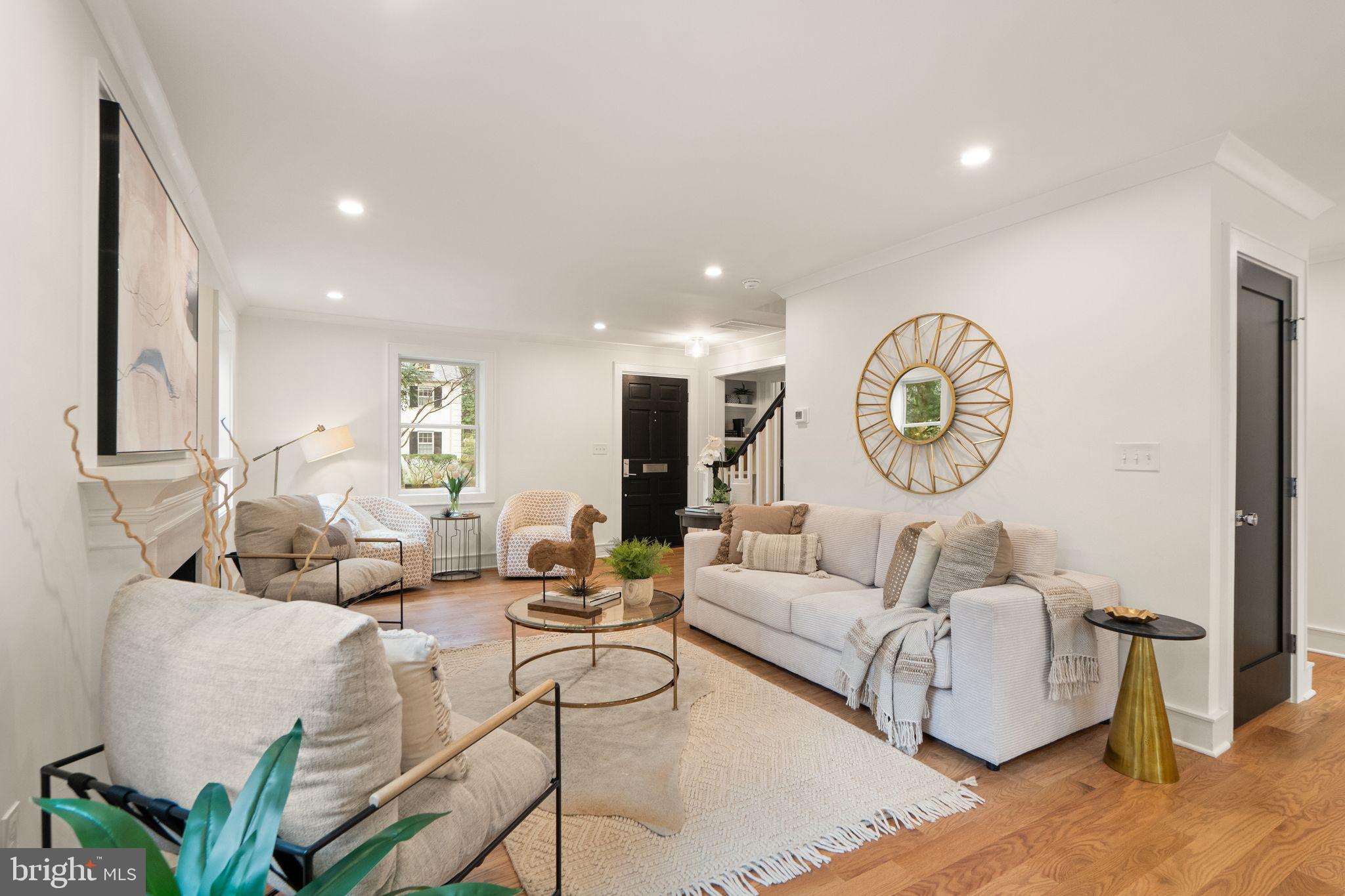 4611 Yuma Street Northwest Washington, DC 20016 - Photo 9 of 32 back through the living room to...