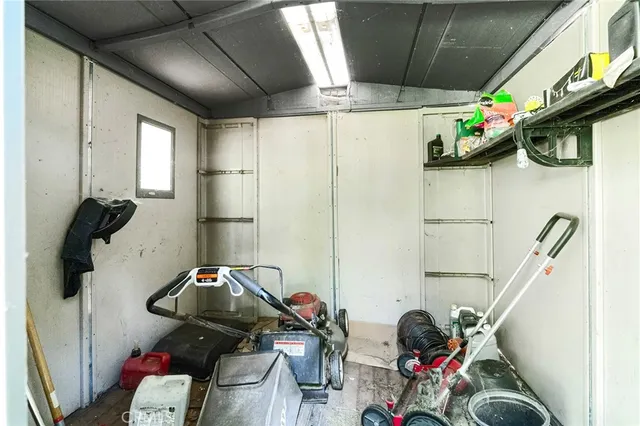 a view of a field with a lush green field