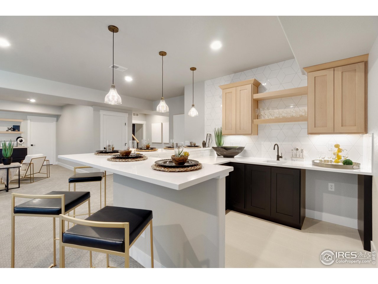 2039 Morningstar Way Fort Collins, CO 80524 - Photo 26 of 34 Beautiful Wet Bar with Cabinets by Tharp