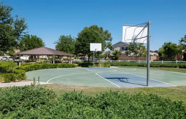 a view of a basketball court