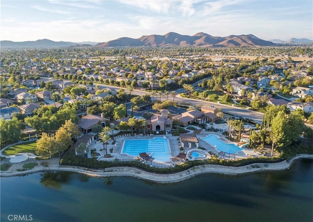 30237 Bristol Gate Lane Menifee, CA 92584 - Photo 33 of 34 an aerial view of residential houses with outdoor space and river