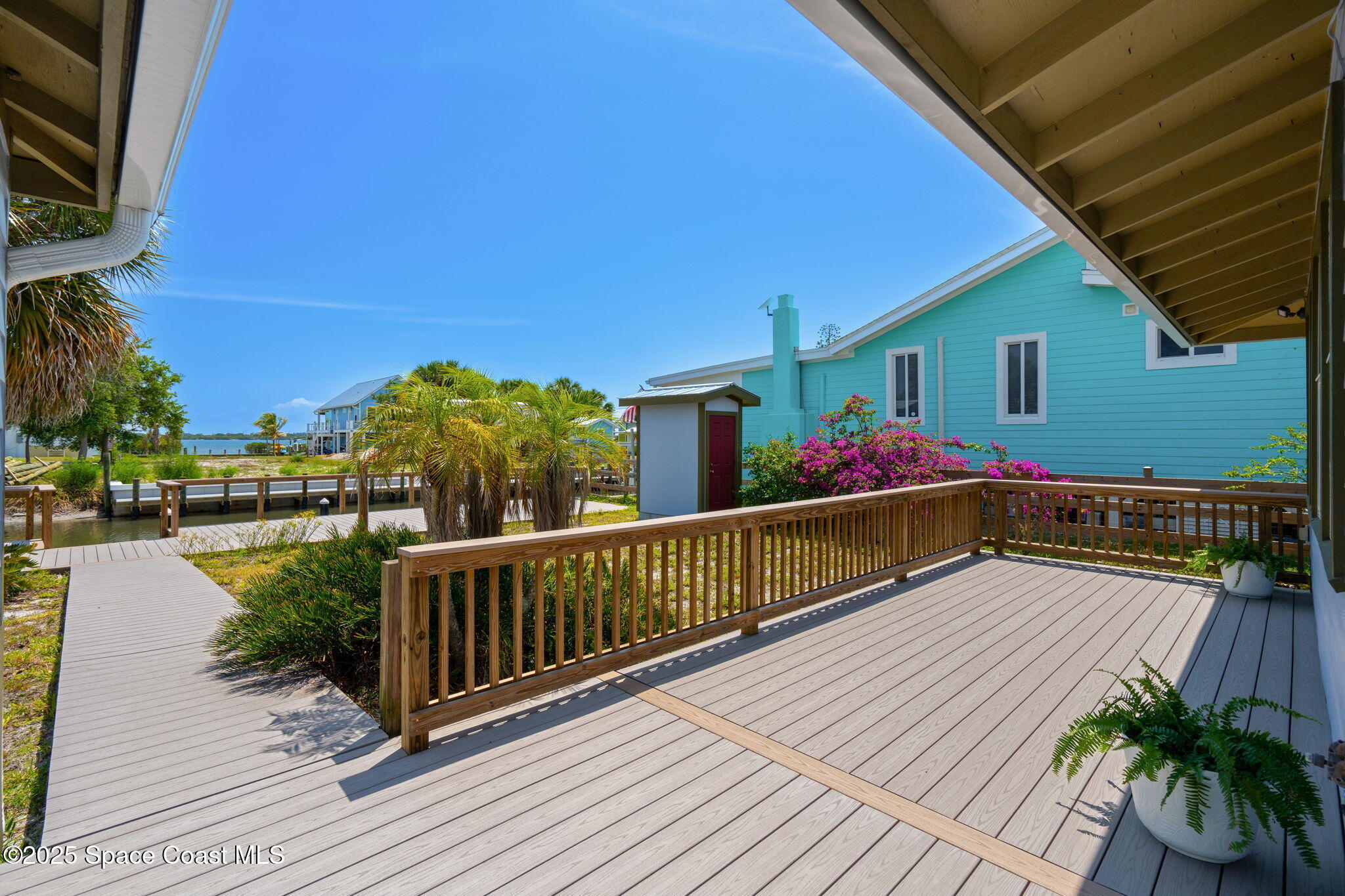 36 Vip Island, Unit A Grant, FL 32949 - Photo 33 of 63 a view of balcony with hardwood floor and seating space