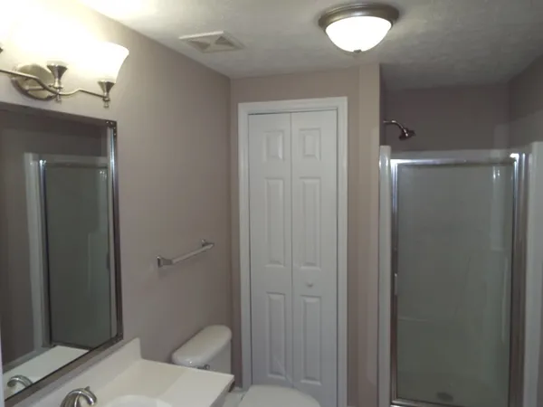 a bathroom with a toilet