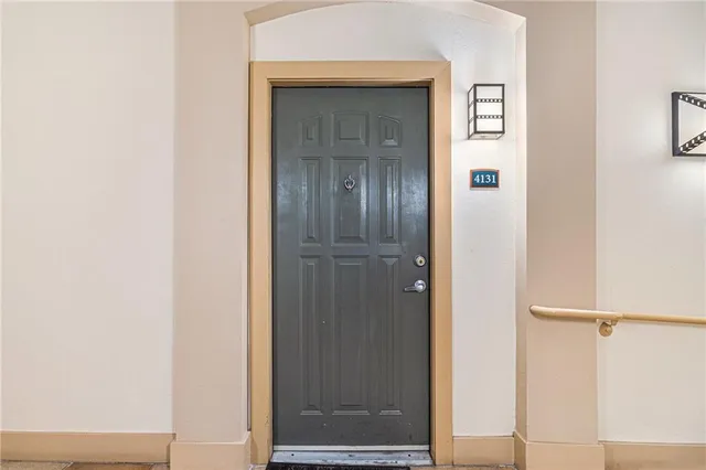 a view of front door