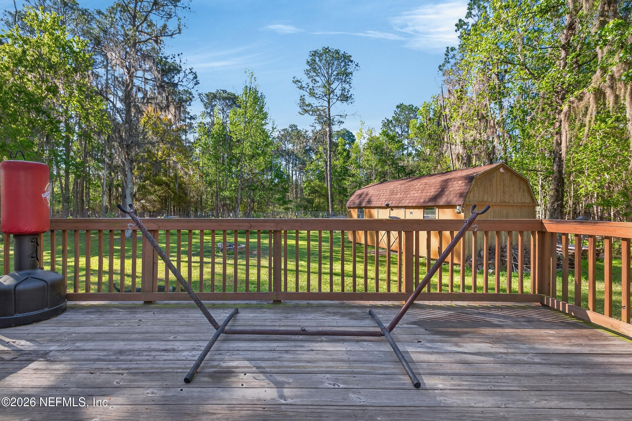 1755 Bennett Road St. Augustine, FL 32092 - Photo 23 of 34 a view of a wooden street from a balcony