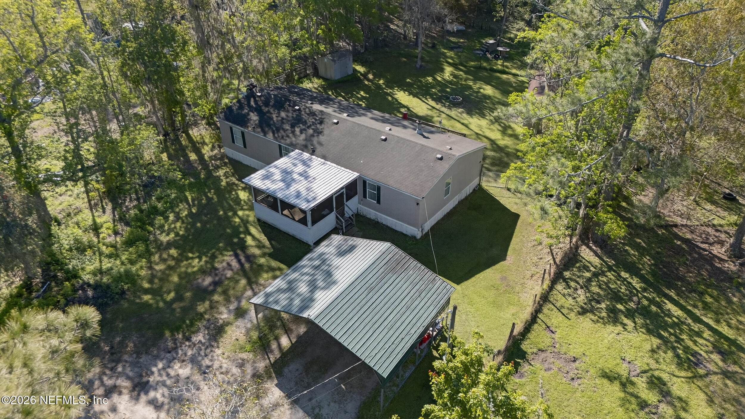 1755 Bennett Road St. Augustine, FL 32092 - Photo 29 of 34 an aerial view of a house with a yard