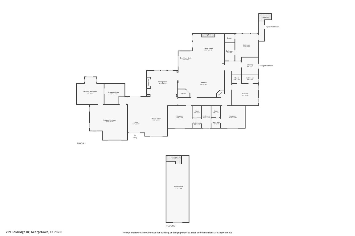209 Goldridge Drive Georgetown, TX 78633 - Photo 40 of 40 a picture of floor plan