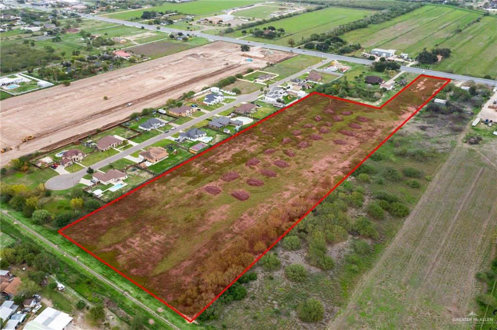 2629 North Fm 493 Road Donna, TX 78537 - Photo 4 of 7 Drone / aerial view featuring a rural view