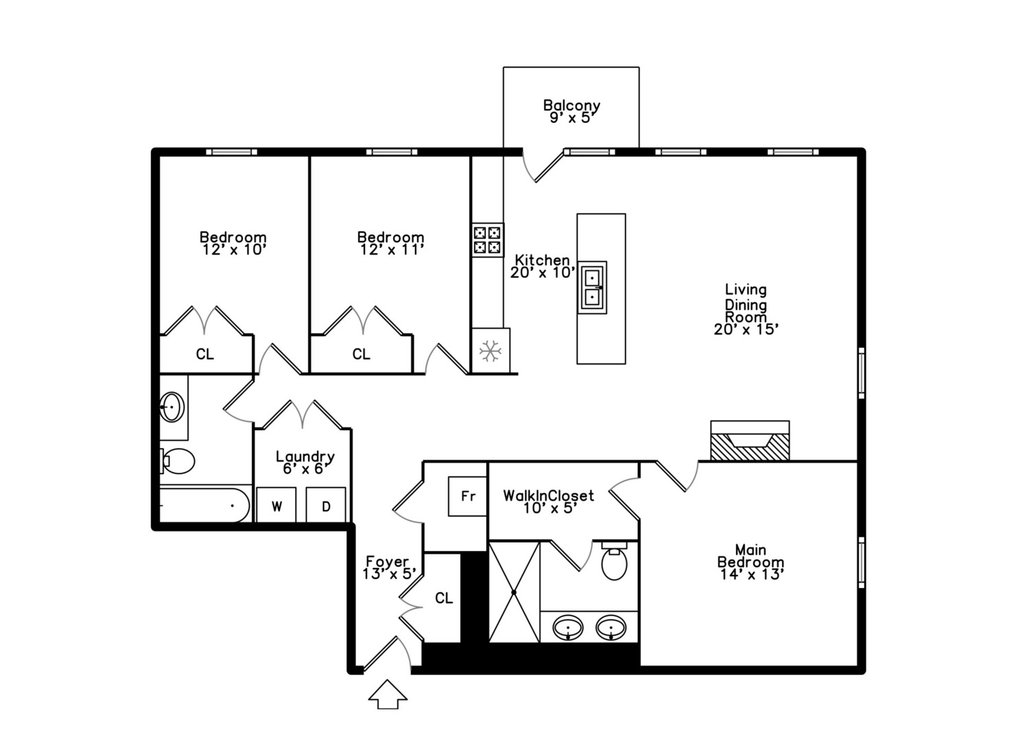 1908 West Irving Park Road, Unit 303 Chicago, IL 60613 - Photo 22 of 22 a picture of a wall with a white and white wall
