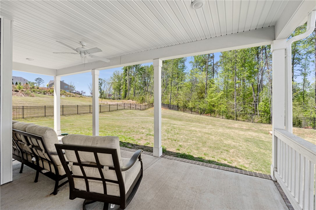 210 Maverick Trail Central, SC 29630 - Photo 30 of 41 Enjoy outdoor living on this expansive covered patio, perfect for relaxing.