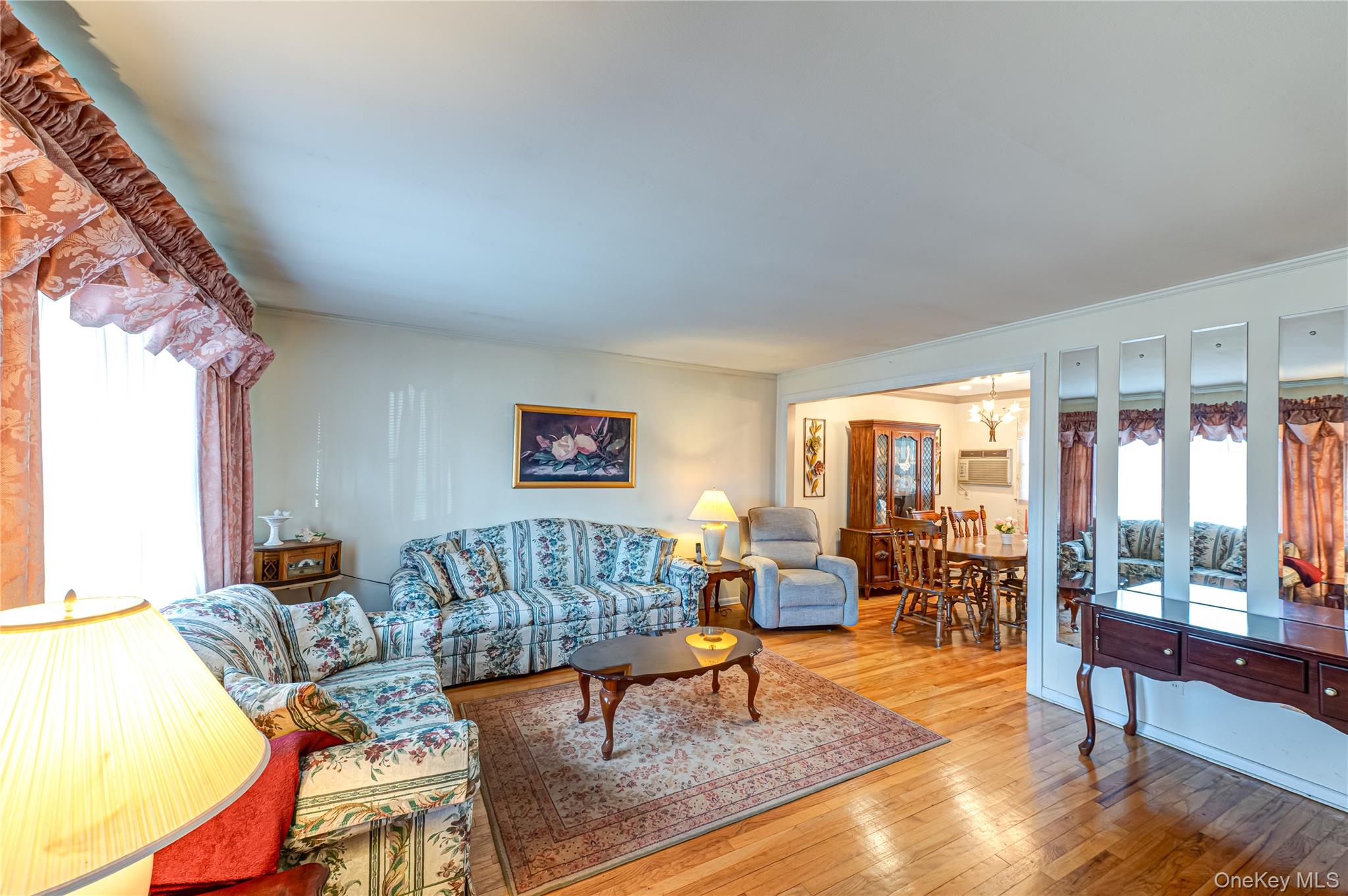 23 Olga Lane Commack, NY 11725 - Photo 3 of 17 a living room with furniture and a floor to ceiling window