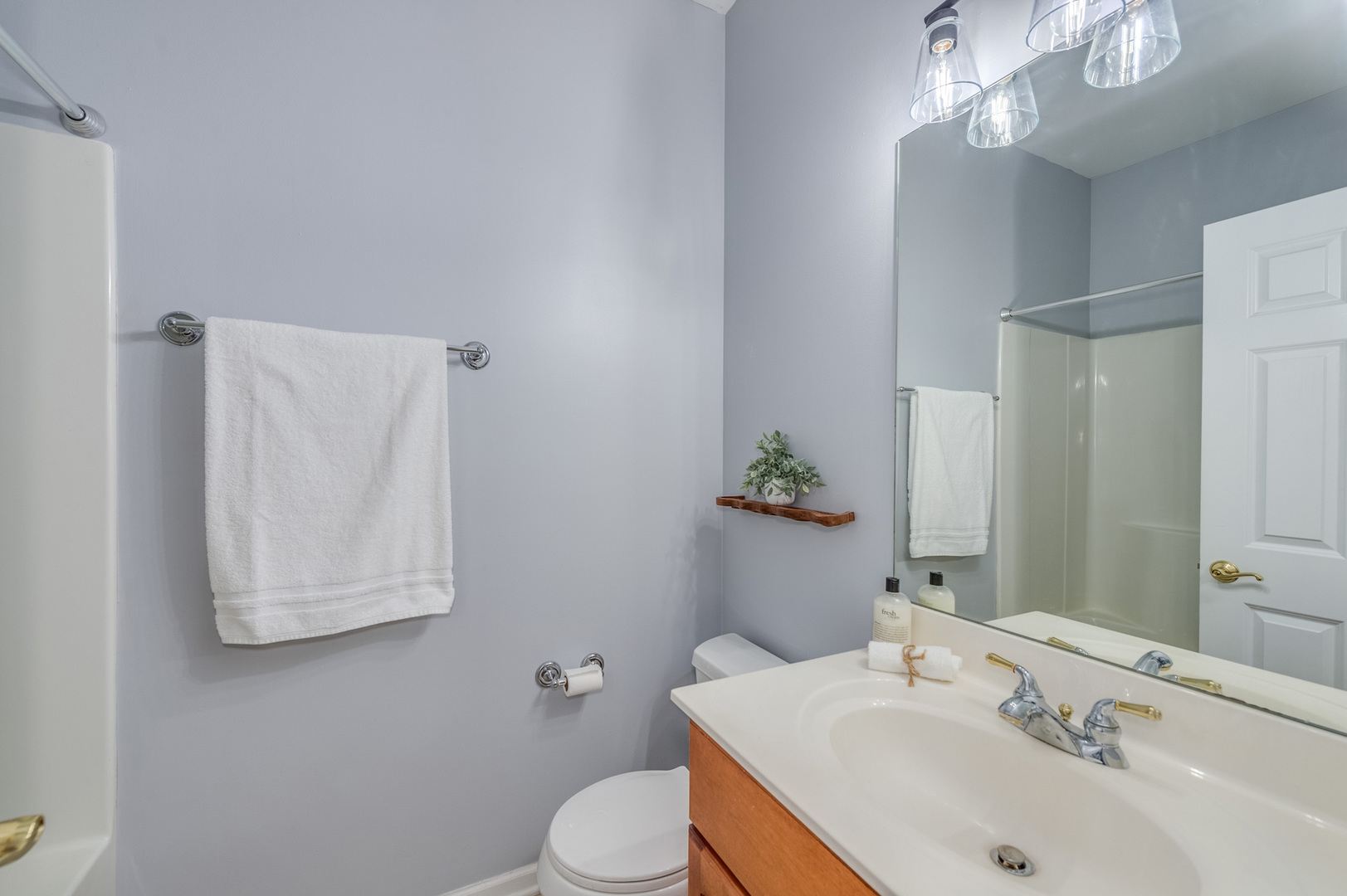 243 Boxcar Avenue Naperville, IL 60540 - Photo 24 of 29 a bathroom with a sink a toilet and mirror