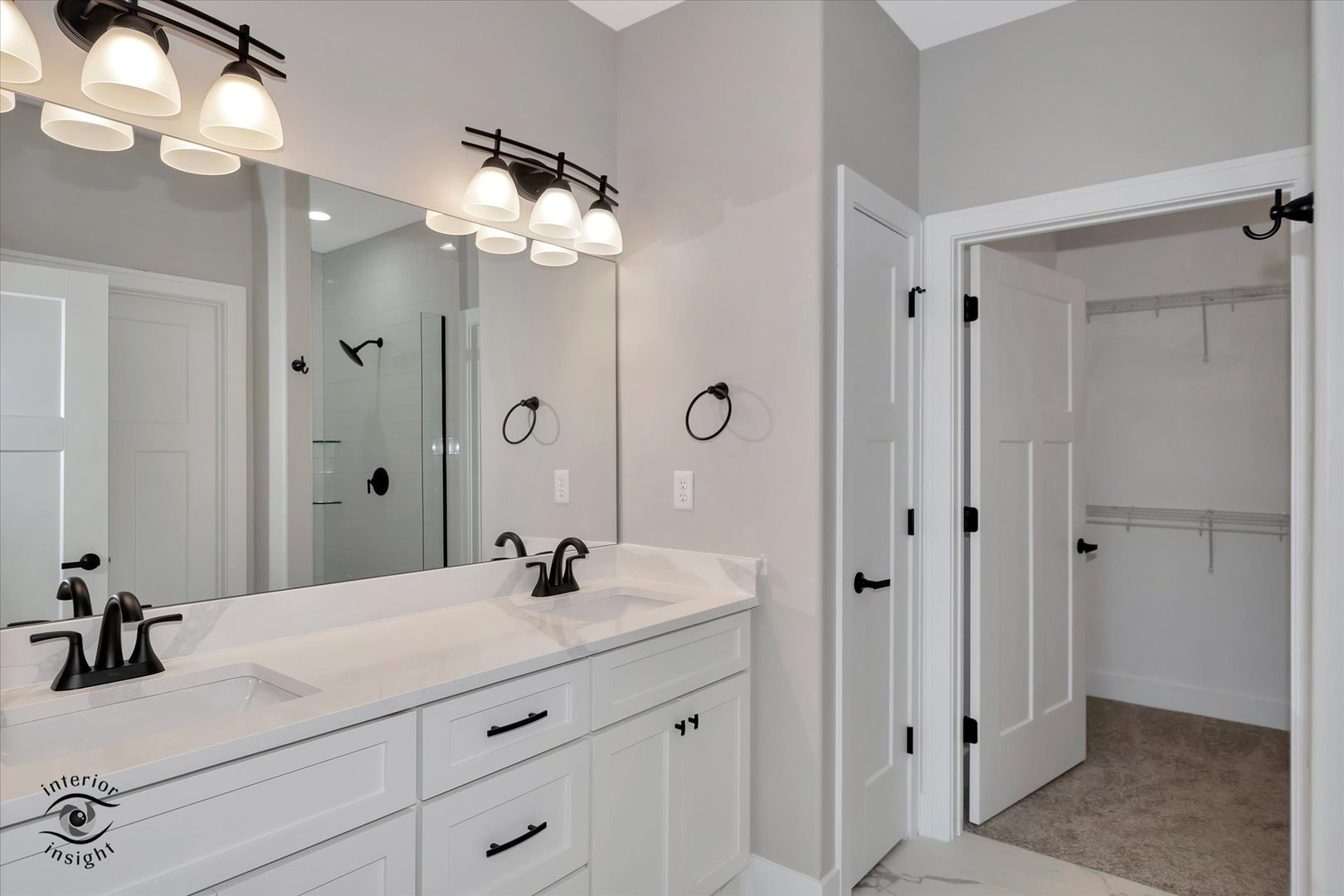362 White Hawk Way Manteno, IL 60950 - Photo 15 of 27 a bathroom with a sink vanity granite shower and a mirror