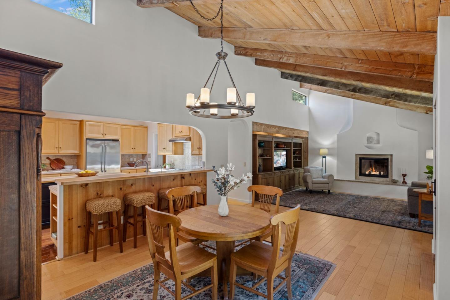 11660 McCarthy Road Carmel Valley, CA 93924 - Photo 5 of 21 a view of a dining room with furniture window and wooden floor