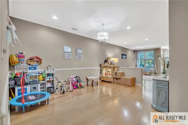 a living room with lots of furniture