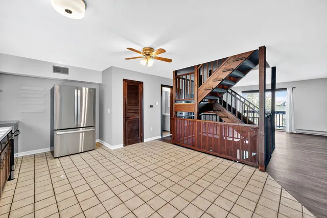 a very nice looking room with a large window