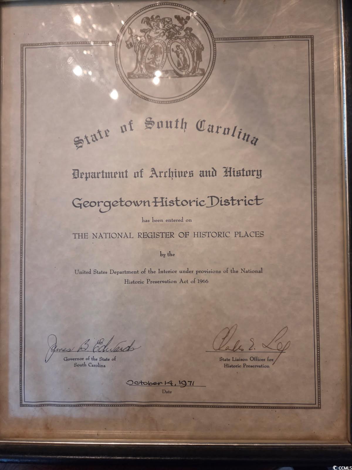 1010 Highmarket Street Georgetown, SC 29440 - Photo 32 of 32 View of a license / certification