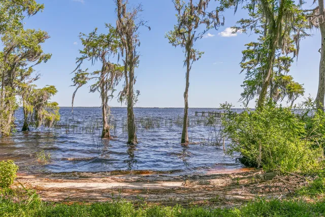 a view of an ocean and beach