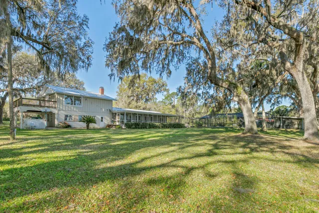 a view of a lake with a trees