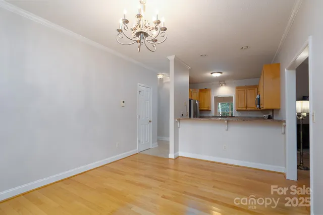 a view of kitchen and natural light