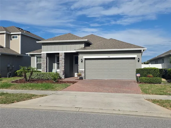 front view of house with a yard