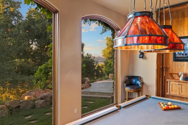 a view of a bird door of the house