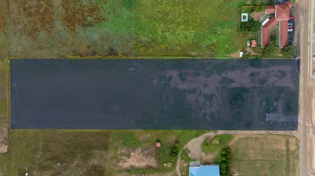 a view of a yard with an outdoor space