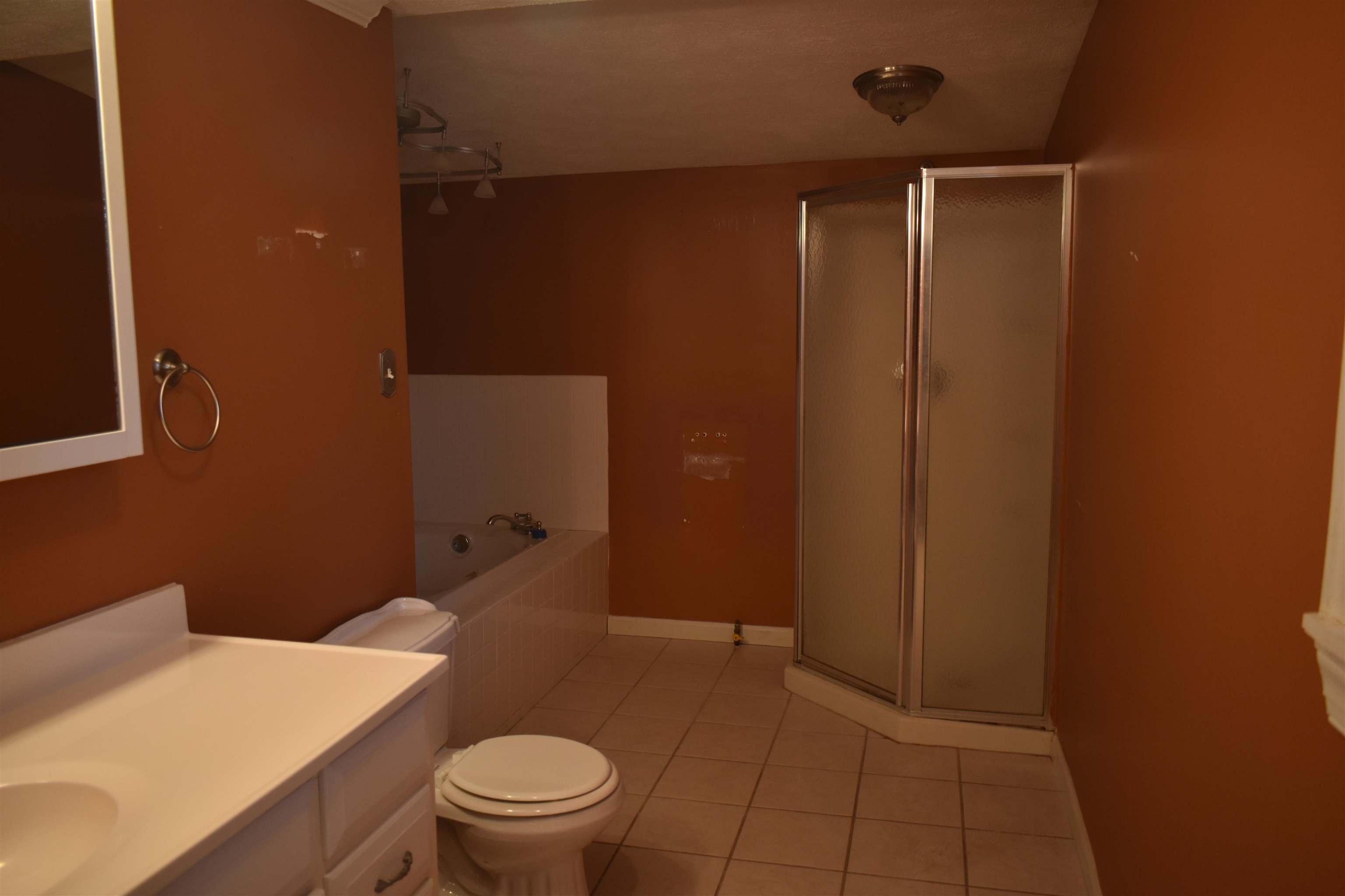 115 Falcon Street Selmer, TN 38375 - Photo 11 of 29 a bathroom with a granite countertop sink toilet and shower