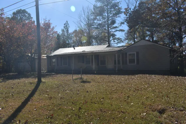 a backyard of a house