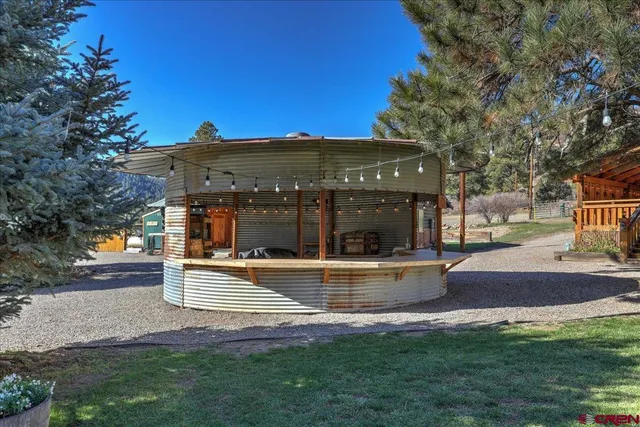 a view of a lake with a mountain in the background