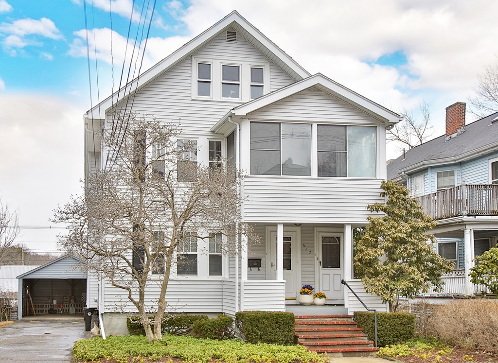 517 Heath Street Brookline, MA 02467 - Photo 12 of 12 a front view of a house with a yard