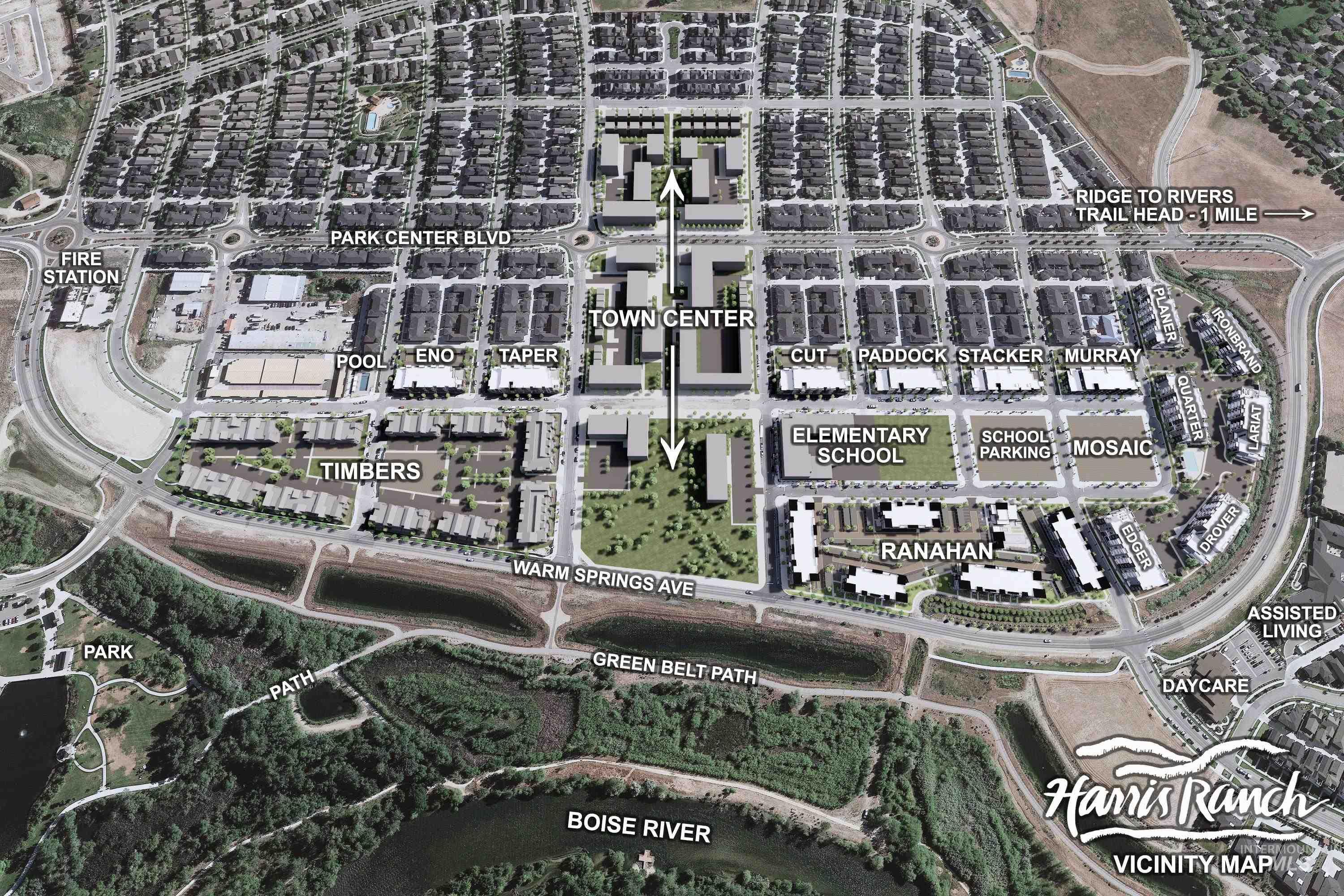 4430 East Haystack Street, Unit 109 Boise, ID 83716 - Photo 29 of 43 Aerial overview of property's location