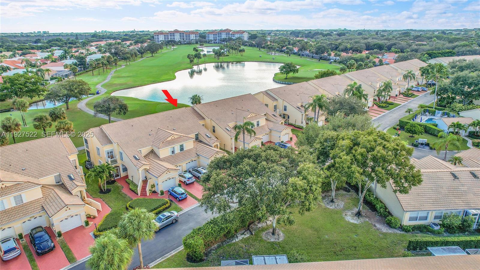 17317 Boca Club Boulevard, Unit 7 Boca Raton, FL 33487 - Photo 44 of 48 an aerial view of a house with outdoor space and street view