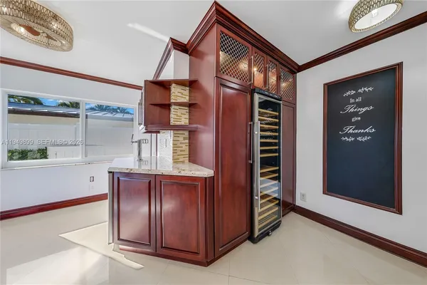 a view of a hallway with front door