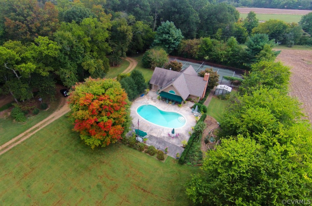 812 Shirley Plantation Road Charles City, VA 23030 - Photo 5 of 24 an aerial view of a house with a garden