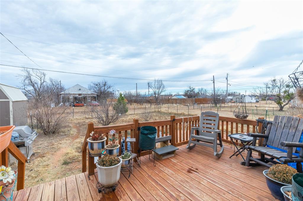 308 Marion Street Merkel, TX 79536 - Photo 19 of 20 a view of roof deck with patio