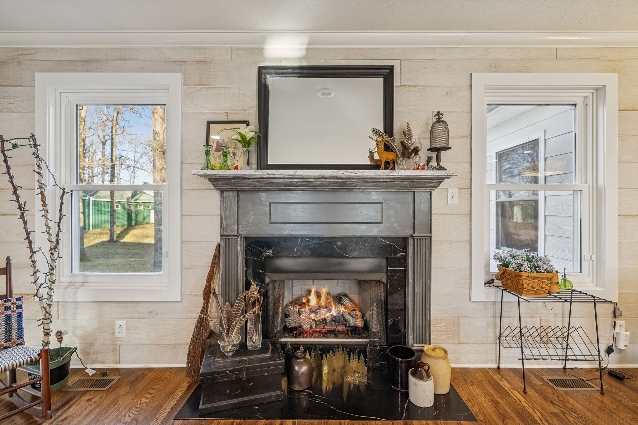 1060 Satterwhite Road Ashland City, TN 37015 - Photo 8 of 38 a living room with furniture and a fireplace