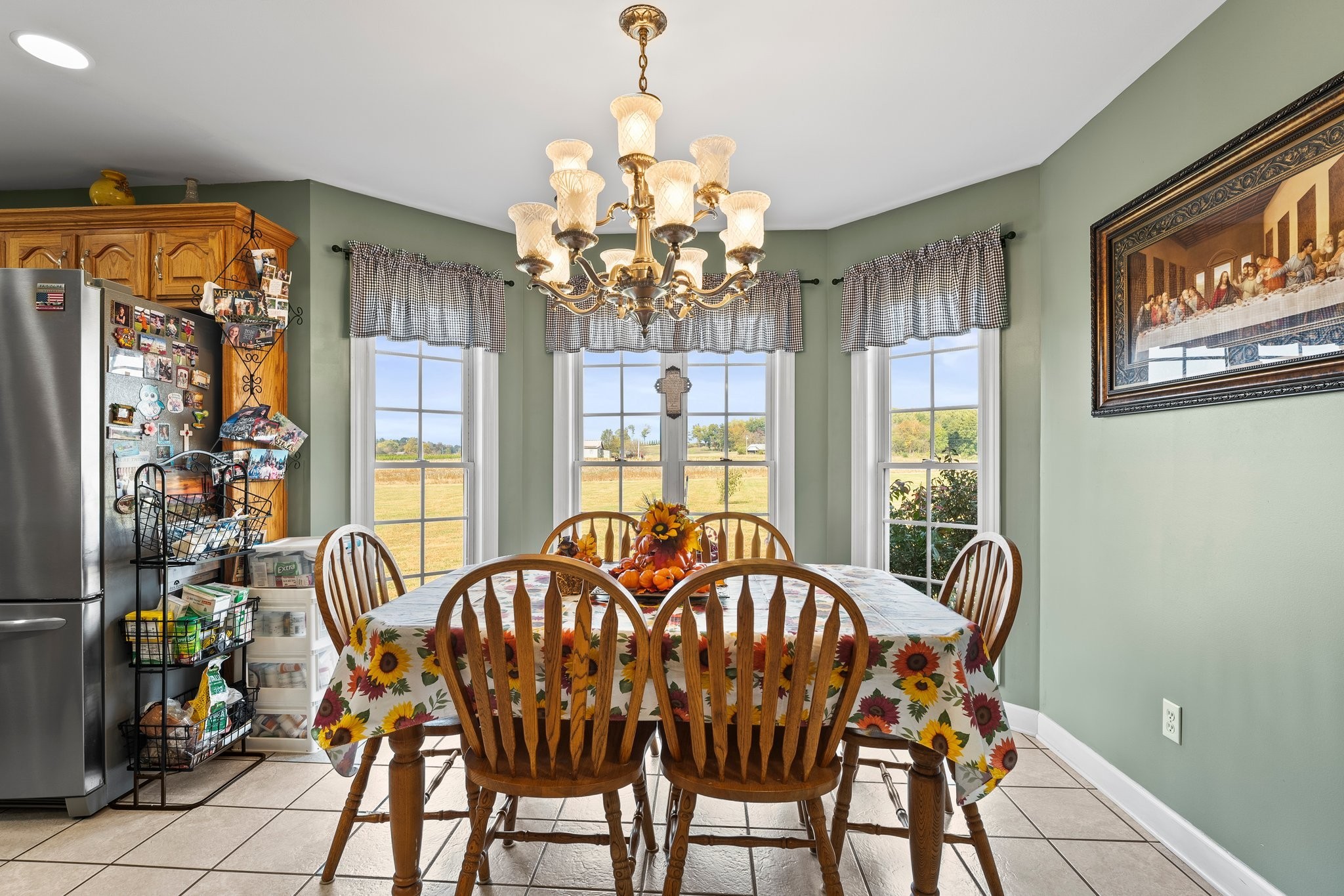 181 Hickory Grove Road Huntland, TN 37345 - Photo 15 of 41 a view of a dining room with furniture window and outside view