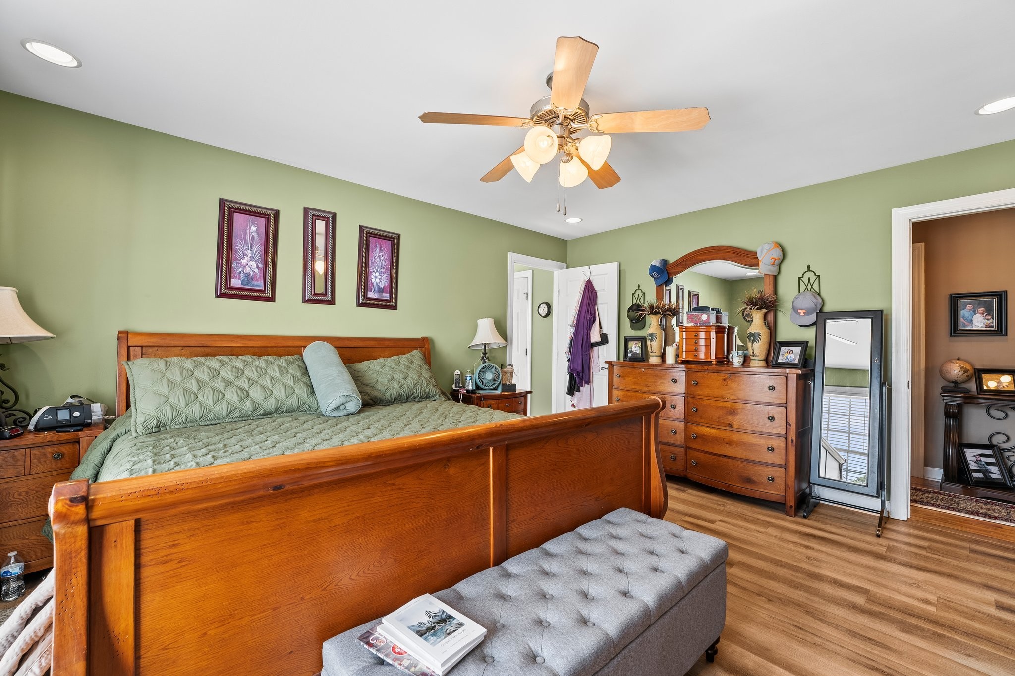 181 Hickory Grove Road Huntland, TN 37345 - Photo 22 of 41 a living room with furniture and wooden floor