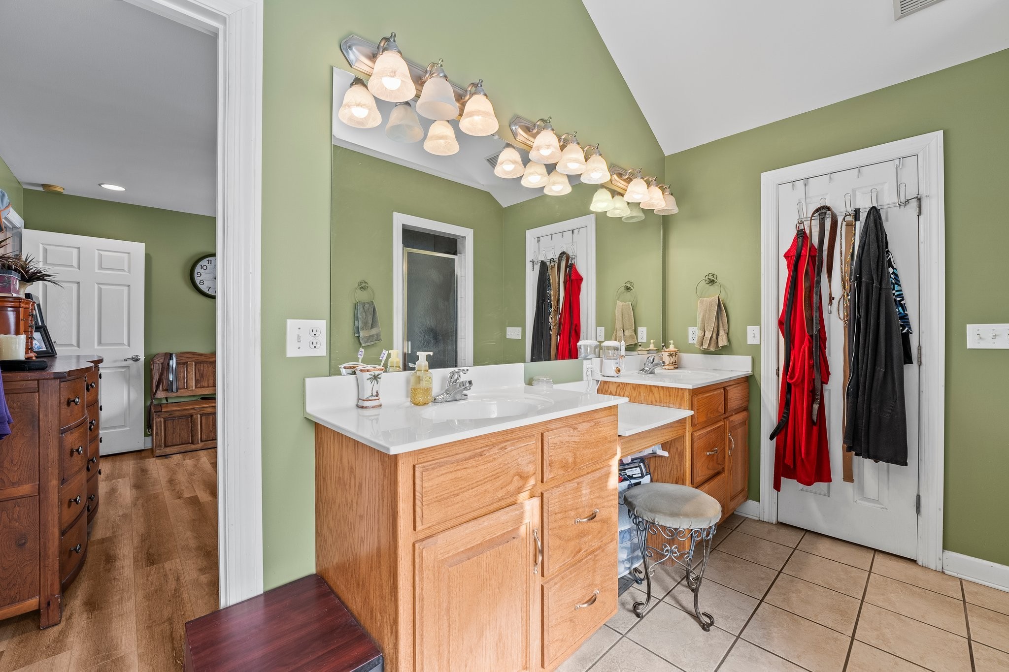 181 Hickory Grove Road Huntland, TN 37345 - Photo 23 of 41 a bathroom with a sink vanity and a mirror