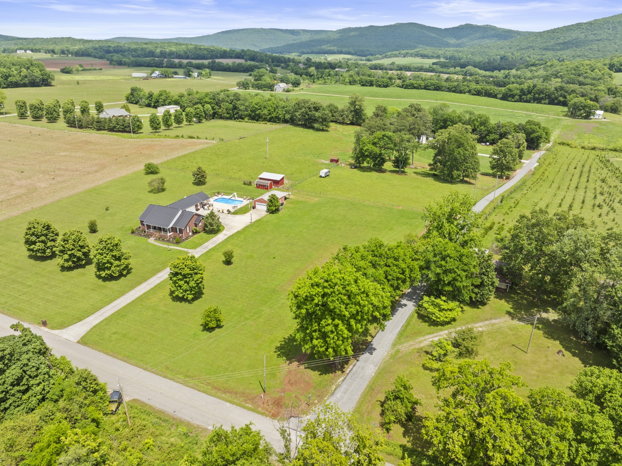 181 Hickory Grove Road Huntland, TN 37345 - Photo 40 of 41 a view of a lake with a mountain