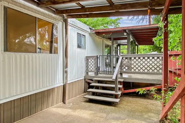 a view of outdoor seating space