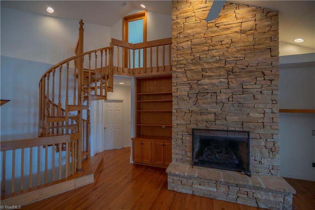 2307 Riverside Drive Lexington, NC 27292 - Photo 16 of 30 Spiral wood staircase to study