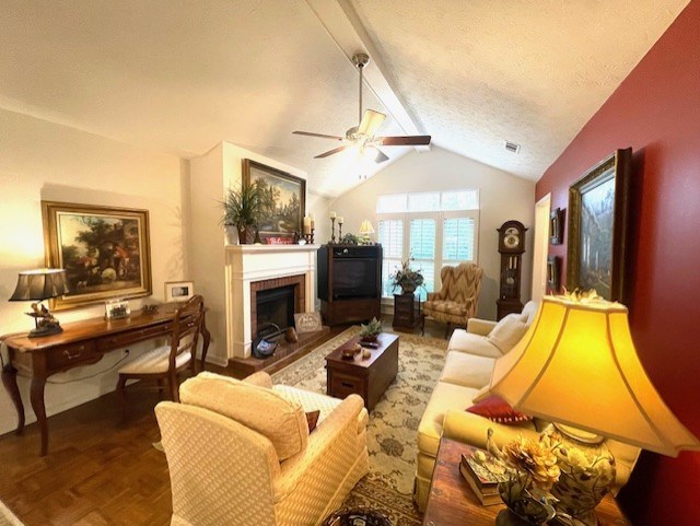 4151 Anglin Road Columbus, GA 31907 - Photo 5 of 23 a living room with furniture a flat screen tv and a fireplace