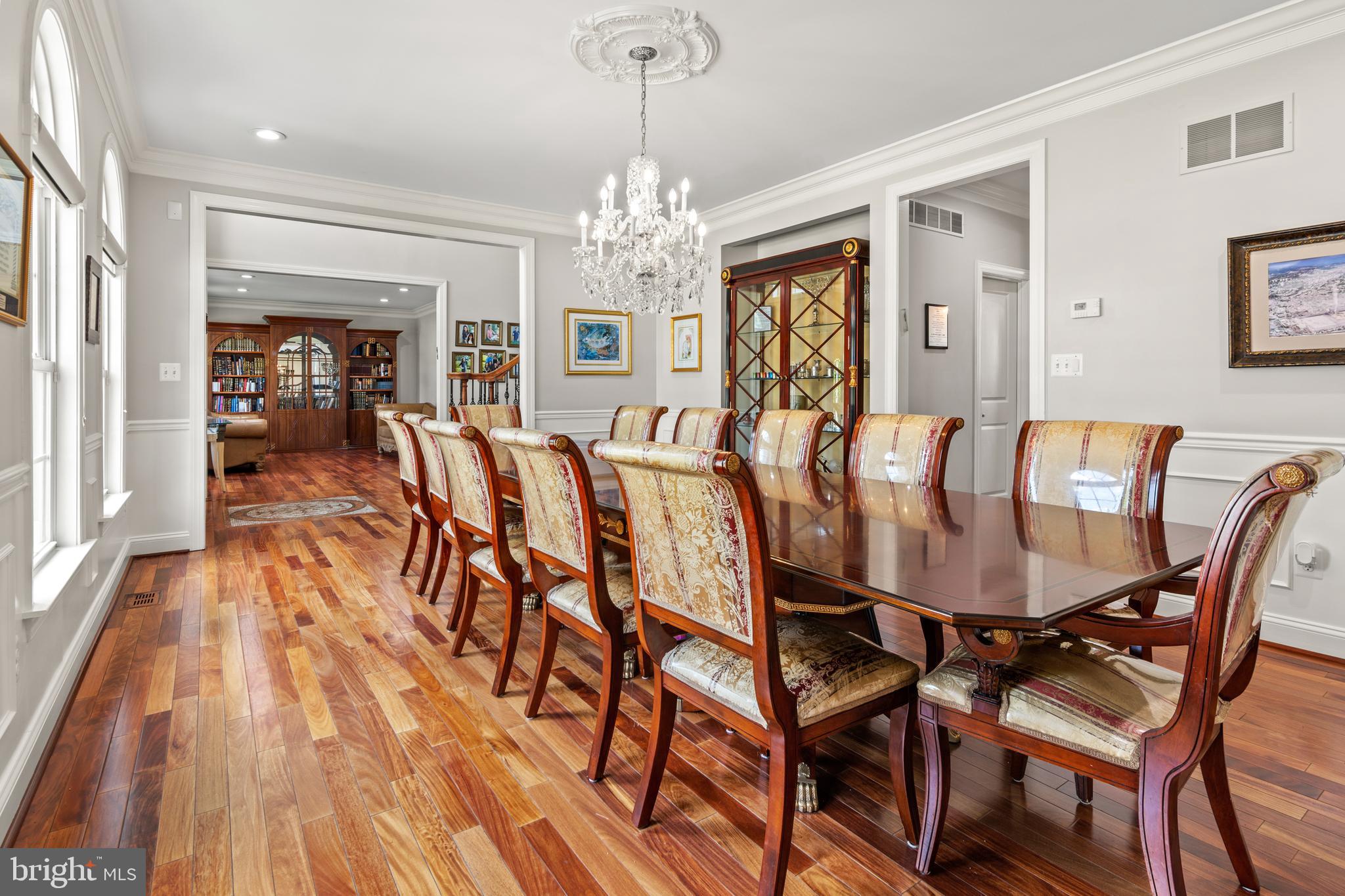3213 Hatton Road Baltimore, MD 21208 - Photo 8 of 69 a view of a dining room with furniture and chandelier