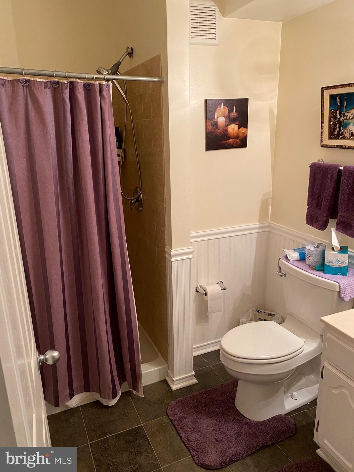 8044 Pine Ridge Road Pasadena, MD 21122 - Photo 30 of 52 Bathroom w/wainscotting & Bidet