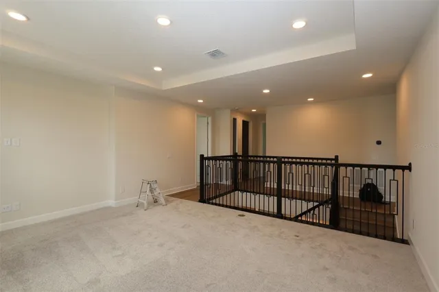 a view of a hallway with entryway