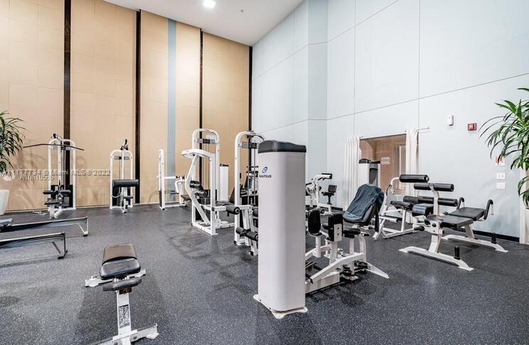 17150 North Bay Road, Unit 2814 Sunny Isles Beach, FL 33160 - Photo 12 of 25 a view of a room with gym equipment