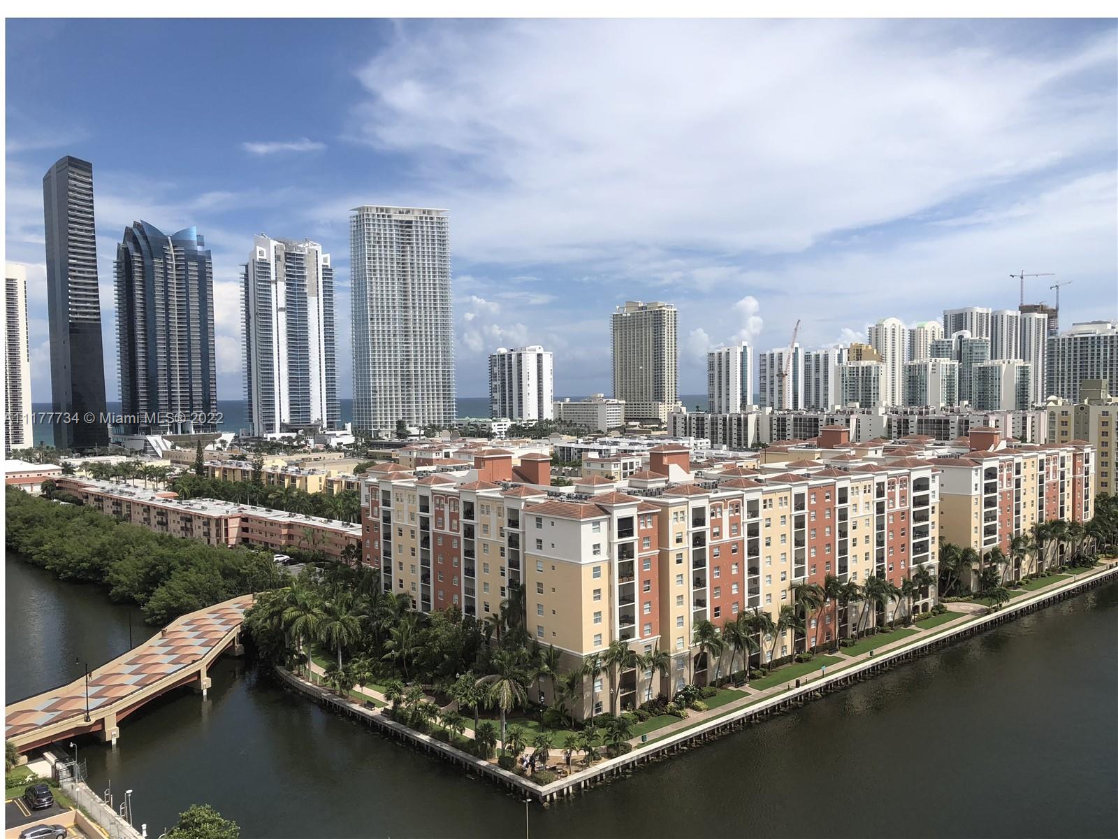 17150 North Bay Road, Unit 2814 Sunny Isles Beach, FL 33160 - Photo 3 of 25 a view of a city with tall buildings