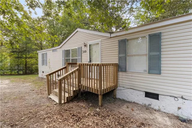 a balcony view with a outdoor space